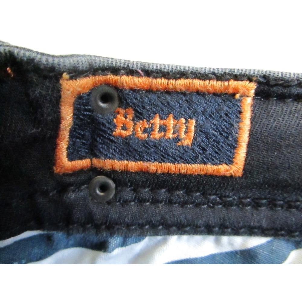 Rock Revival Jeans Womens 25 Black Betty Easy Skinny Embroidered Y2K - Picture 5 of 12